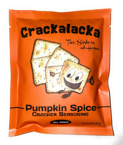 Pumpkin Spice Flavor Crackalacka Saltine Cracker Seasoning - Includes One Large Zip Top Mixing Bag